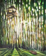 [versteck 2] acrylfarbe auf leinwand - 60 x 50cm - 2020
